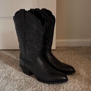 Ariat Black Western Cowboy Boots - ONLY WORN ONCE